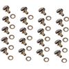 TOGEVAL 20Pcs Stivali Di Scarpe Fai Da Te Fibbia Ganci Di Avvio Ottone Lacci Delle Scarpe Fibbie Decorativo Lacci Delle Scarpe Ganci Accessori Per Scarpe Pochi Soldi Fibbie In Ottone