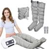 vanenferse Pressoterapia per Casa 6 Camere (Grigio, L 2 gambe + addome) | Pressoterapia Linfodrenaggio Professionale, Massaggiatore Elettrico Gambe linfodrenante, 0-30 Min, 30-240 mmHg
