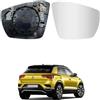 TUTTO PER QUATTRO, Vetro Specchietto Retrovisore Sinistro Per Skoda Octavia III (5E) 2013-2020, Per Volkswagen T-Roc 2017-, Termico