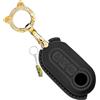 WUZUTU Custodia per chiave protettiva per chiave compatibile con Peugeot Boxer Bipper compatibile con Citroen Jumper Nemo Relay telecomando con portachiavi nero 2