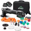 BATOCA S4 Mini Lucidatrice Prof per Detailing,RO/DA,Motore Brushless | Mini/25mm/75mm Kit lucidatura Auto,12V 2.5Ah Batteri Attrezzatura per lucidare,2000-5500RPM,Levigatrice Lucido Fari dell'auto