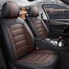 SDKFJ Set coprisedili per Citroen C4 Cactus,Fodere Sedili Auto Anteriori Posteriori Antiscivolo Impermeabili Traspiranti Comfortevoli Set Completo,Nero marrone