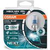 OSRAM COOL BLUE INTENSE HB3, +100% luminosa, fino a 5000K, lampada alogena, look LED, duo box (2 lampade)