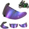 Generico Visiera per Casco per EXO 520 1400 R1 Visiera Colorata per Scorpion EXO 391 520 1400 R1,Protezione UV per Moto Accessori di Ricambio per Visiera Protettiva (H)