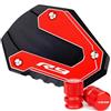 Generico Motore Cavalletto Piede Cavalletto Laterale Estensione Pad Piastra I Supporto Per Yamaha Per YZF-R9 2025 Per YZF-R7 2021-2025 Allargatore della staffa di parcheggio