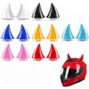 HUDISPH 14 Pezzi Corno da Diavolo per Casco da Moto, 7 Colori Decorazione per Casco Corno da Demone, Corno da Diavolo per Casco Mot, Decorazione Corna da Demone per Bambini e Adulti