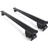 Farad - Barre portatutto Aerodynamic Black in alluminio con kit Hilo compatibile con AUDI A5 AVANT 5 porte anno dal 2025 in poi con corrimano basso (railing integrati)