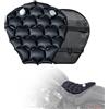 AriKroii Cuscino per sedile moto universale 3D assorbimento degli urti per moto, con gonfiabile/riempito d'acqua, traspirante, antiscivolo, dissipante il calore, comodo accessorio per moto