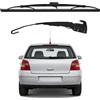 Blueshyhall Set di tergicristalli posteriori per auto, compatibile con V&W G-olf Polo 2002-2009, braccio e spazzole tergicristallo in ABS e gomma