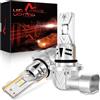 AUXIRACER HB4 LED, 30000LM 6500K Bianco Freddo 100W, Lampadine HB4/9006 LED 600% Luminosità, Plug and Play, Dimensioni Mini 1:1, 12V Per Fari Auto e Moto, Pacco da 2