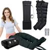 vanenferse Pressoterapia per Casa 6 Camere (Nero, L 2 gambe + addome) | Pressoterapia Linfodrenaggio Professionale, Massaggiatore Elettrico Gambe linfodrenante, 0-30 Min, 30-240 mmHg