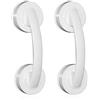 Kitchen-dream Maniglia ventosa doccia 2PCS Maniglia per porta a ventosa antiscivolo per bagno, maniglia per mobilità portatile con ventosa super resistente per cabina doccia