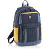 Miquelrius - Zaino scolastico, triplo scomparto, doppia cerniera, realizzato con bottiglie riciclate, capacità 28 litri, schienale imbottito, portachiavi interno, idrorepellente, Rider Black