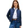 Tommy Hilfiger Donna Giacca Trapuntata Padded Quilted Impermeabile, Blu (Dark Night Navy), S
