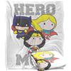 LOGOVISION Hero Mom Chibi Coperta super morbida al tatto setoso - 152 x 127 cm