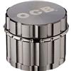 OCB 18888 - Macinino per erbe aromatiche con taglio a diamante, cromato, 50 mm, 4 pezzi, in alluminio
