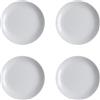Luminarc Diwali Granit Set 4 Piatti Dessert Opale Grigio 19 cm Grigio