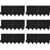 Relaxdays Recinzione per Aiuole, Set da 12 Bordure Prato Giardino, in Plastica, H x L: 22 x 312 cm, da Piantare, Nero