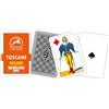 Modiano Toscane Arancione Family - Carte da gioco regionali toscane in cartoncino 320 gmq - Scopa Briscola Tresette - 100% Made in Italy