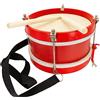 GICO Tamburo per bambini in legno con tracolla e 2 bastoncini, diametro 22 cm, tamburo per bambini 3848
