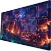 ymyukop Riftbound TCG Playmat 24x14 pollici con marcatura a zona design non ufficiale inclusa custodia per giochi da tavolo Playmat (Baratro lavico)