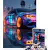 FGJfdtDG Puzzle Galaxy BMW con riflessi di auto 1000 pezzi gioco di memoria e logica per adulti pezzi precisi e facili da incastrare divertimento per tutta la famiglia (38x26cm)