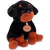 Toyland® 25 cm (10) Peluche Tyson Il Rottweiler da - Peluche Cane Seduto - Adatto dalla Nascita