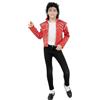 Funidelia | Giacca di Michael Jackson Beat It per bambino Cultura pop, Gruppi Musicali, Cantanti, Anni 80 - Accessori per bambini, accessorio per costume - Taglia 5-6 anni - Rosso
