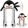 Hifot Animale Cappello con Orecchie Che Si Muovono, Peluche Cappello Orecchie Che Si Muovono, Cappelli Divertenti per Bambini e Adulti per Halloween Natale Carnevale Feste di Compleanno Regalo