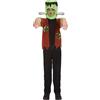 HENBRANDT Children's Scary Monster with Neck Bolts Fancy Dress Costume Mad Scientist's Creature Gothic Horror Kids Monster Halloween Fancy Dress for Boys