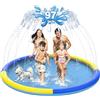 CACSPS Tappetino antiscivolo per bambini e cani, da 240cm, per bambini e cani, per l'estate, giochi d'acqua all'aperto, extra large, per bambini, ragazzi e ragazze o cani da compagnia (blu e