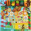 Pamvava City-Food-Accessories Building Block, Amici-Persone Ristorante Comida Frutta-Pizza-Formaggio Sushi Cucina Parts, Giocattoli per Extra Mattoni