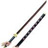 damdos Puntello per Halloween per Armi Katana, Cosplay, Spada Roronoa Zoro in Gomma PU, Spade Samurai, Regali di Compleanno (Red Ben)