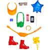 Barbie Accessori, Storytelling Pack per Bambole Barbie Parco Divertimenti, 11 Accessori Moda