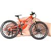 Generisch Modello di mountain bike 1:10, dito, dettagliato, decorativo, da collezione, unisex, arancione, scala 1:10, 20 cm