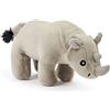 Zappi Co Giocattolo di peluche morbido e coccoloso per bambini - Compagno perfetto per bambini e neonati (12-15 cm) (Rinoceronte)