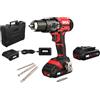 Skil Trapano a percussione a batteria 3018 20 V Max (18 V) con trasmissione a due velocità, trapano a percussione con batteria e caricatore, mandrino a sgancio rapido da 13 mm, tecnologia agli ioni