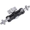 JSGHGDF Action Camera Adattatore 1/4-20 Due Ended Maschio Metallo, Colore Argento | Adattatore di montaggio della fotocamera, manopola di bloccaggio del giunto rotante per l'installazione di treppiedi