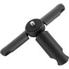 VOSAREA Mini Treppiede Supporto Compatto, Nero Fotocamera e Smartphone | Design Compatto in Abs, Base Antiscivolo, Filettatura 3/4 Pollice, per Micro e Livestream