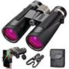 Auricase Monocolo 12x50, monoculare per adulti, telescopio monoculare ad alta potenza, con prismi BAK4 e obiettivo FMC, monocolo per birdwatching, escursionismo, caccia, campeggio, viaggi (2Black-pro)