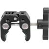 ECMQS Supporto a clip professionale per una stabilità e un colore nero | Supporto a clip professionale con cuscinetto in gomma antiscivolo e grande capacità di carico per riprese video stabili
