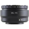 Generico Adattatore DKL-FX, compatibile con Voigtlander, DKL a FX | Adattatore a fuoco manuale per fotocamera X-Pro1 X-E1 X-E2 X-A1 X-M1 con attacco X