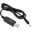 PATIKIL 6W 1A USB Step Up Tensione Convertitore, DC 5V a DC 12V Alimentazione Fornitura Adattatore Jack 3.5x1.35mm Cavo per Router LED Lampada Altoparlanti