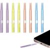 Jyinelx Set di pulizia per cellulare, 8 pezzi, comodo (giallo, viola, marrone, blu | Pulitore per presa di ricarica, per la pulizia del telefono cellulare, include spazzole di pulizia per porta di ricarica