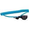 KONDOR BLUE Cavo a spirale D-Tap ad angolo retto (5,5 x 2,5 mm) compatibile con Canon C70 e Atamos | 40,6 - 81,3 cm, ad angolo retto, ultra resistente, in nylon intrecciato con connettori rinforzati,