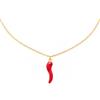 Louis Ciocchetti dal 1887 Louis Ciocchetti Collana in Acciaio con Ciondolo Corno Portafortuna - Collana Regolabile Uomo e Donna con Chiusura a Moschettone, 40 cm + 5 cm, Idea Regalo per Lui e Lei