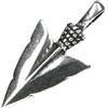NKlaus Ciondolo vichingo a catena amuleto freccia argento 925 2,5 cm punta di freccia celtica 3857