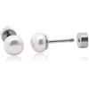 Limerencia 20G titanio vite indietro orecchini per donne uomini orecchie sensibili, 6mm, 20G, Non pietra preziosa
