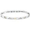 Morellato Bracciale Uomo in Acciaio, Oro 750, Collezione GOLD, Dettagli Dorati - SABY17