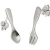 FashionJunkie4Life Orecchini a perno in argento Sterling con chiusura a farfalla, Utensils, Argento sterling, keine Angabe